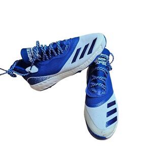 Adidas Mens Sz 12.5 blue white icon baseball cleats G28247